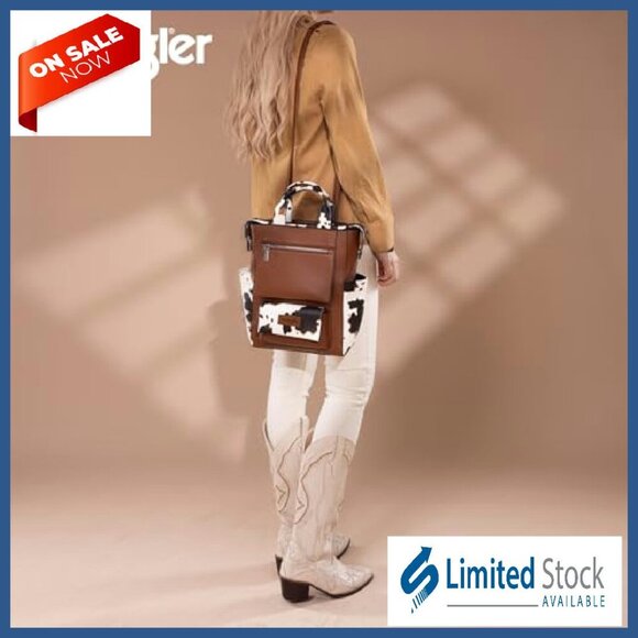Vegan Leather Convertible Anti-Theft Backpack Purse Adjustable Strap